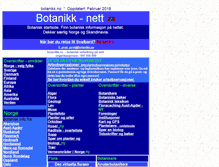 Tablet Screenshot of botanikk.no